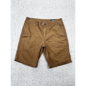 Men's Bonobos Brown Khaki Chino Cotton Preppy Shorts Size 31